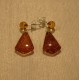 Boucle d'oreille en Ambre