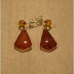 Boucle d'oreille en Ambre