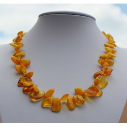 Collier Ambre crème 