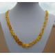 Collier long Ambre clair
