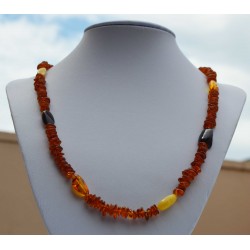 Collier Ambre sautoir foncé