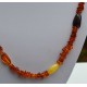 Collier Ambre sautoir foncé