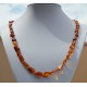 Collier long Ambre miel