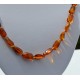 Collier long Ambre miel