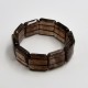 Bracelet Quartz fumé square 20mm