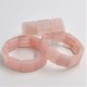Bracelet Quartz rose square 20mm