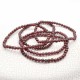 Grenat bracelet perles rondes 4mm