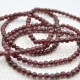 Grenat bracelet perles rondes 4mm
