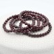 Granate pulsera perlas redondas 6mm