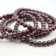 Granate pulsera perlas redondas 6mm