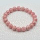 Rhodochrosite bracelet perles rondes 10mm