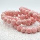 Rhodochrosite bracelet perles rondes 10mm
