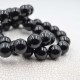 Tourmaline noir bracelet perles rondes 12mm