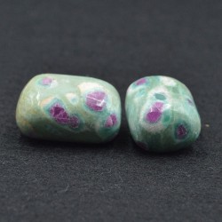 Lote 2 piedras de Rubí sobre Zoisita