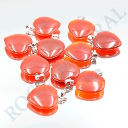 Cornaline pendentif coeur