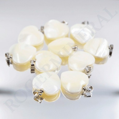Nacre pendentif coeur
