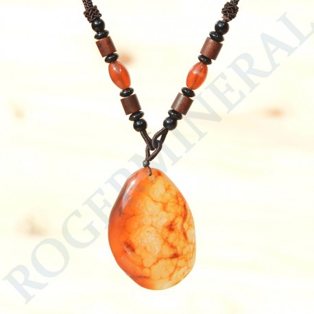 Collar colgante Cornalina