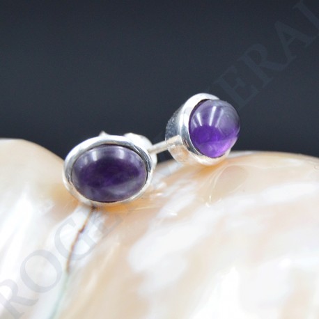 Boucle d'oreille Améthyste