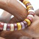 Bracelet Jaspe mokaïte Perles plates 10mm