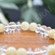 Bracelet Calcite Jaune et Cristal d Roche