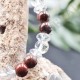 Bracelet Obsidienne Marron et Cristal de Roche