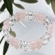 Bracelet Quartz rose Perles rondes