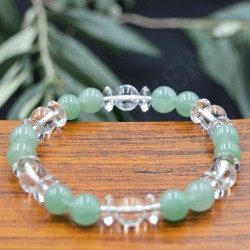 Bracelet Aventurine et Cristal de Roche