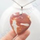 Jaspe Mokaïte pendentif coeur