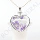 Pendentif coeur Améthyste