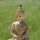 Bouddha de la méditation en résine, couleur or 