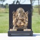 Tableau Ganesh et porte bougie résine couleur or