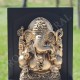 Tableau Ganesh et porte bougie résine couleur or