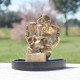 Ganesh en résine, or et porte bougie