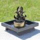 Ganesh et son support en résine avec porte bougie