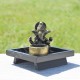 Ganesh et son support en résine avec porte bougie