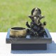 Ganesh et son support en résine avec porte bougie