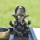 Ganesh et son support en résine avec porte bougie