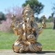 Ganesh en résine couleur or