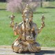 Ganesh en résine couleur or