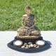 Bouddha de la méditation en résine couleur or