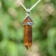 Pendentif Oeil de Tigre biterminé