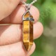 Pendentif Oeil de Tigre biterminé