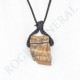 Pendentif Oeil de Tigre brut + cordon