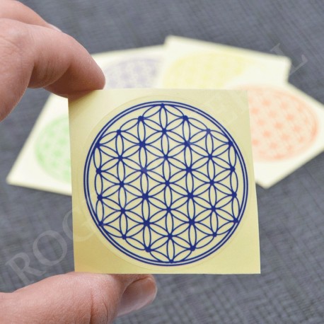 Autocollant fleur de vie 7cm
