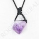 Pendentif Améthyste brute + cordon