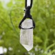 Pendentif Cristal de Roche brut + cordon