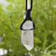 Pendentif Cristal de Roche brut + cordon