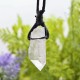 Pendentif Cristal de Roche brut + cordon