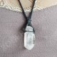 Pendentif Cristal de Roche brut + cordon
