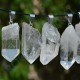 Pendentif Cristal de Roche brut + cordon